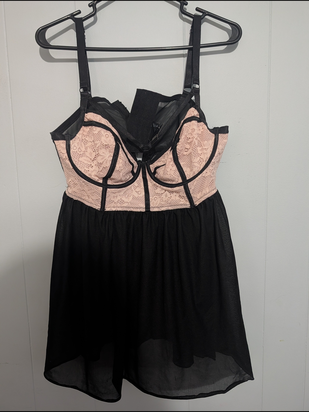 new with tags torrid Black & Blush Lace lingerie